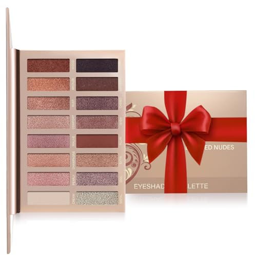 Paleta De Sombras De Ojos Profesionales - Paleta Maquillaje - Altamente Pigmentados 16 Colores Brillantes y Mate