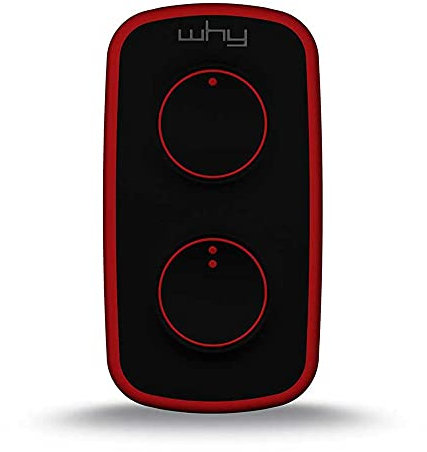 WHY EVO Telecomando rolling code multifrequenza da 300 a 868 mhz, apricancello autoapprendente programmabile, radiocomando ad ampio raggio, 4 pulsanti