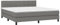 vidaXL Boxspringbett mit Matratze Polsterbett Doppelbett Hotelbett Bett Bettrahmen Bettgestell Lattenrost Schlafzimmerbett Dunkelgrau 180x200cm Stoff