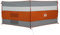 vidaXL Camping-Windschutz Grau und Orange 340x130 cm Wasserdicht, Windschutz für Camping, Wohnwagen Windschutz, Zelt Windschutz