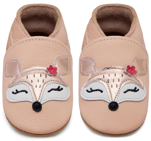 IceUnicorn Chausson Bebe Chausson Cuir Souple Bebe Garçon Fille Premiers Pas Chaussons Bébé