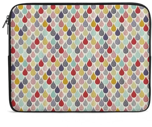 Funda para Portátil Punto De Onda De Color Ordenador Portátil Caso Personalizado Impermeable Tableta Maletín, para Mujer, Hombre, Computadoras, 15In