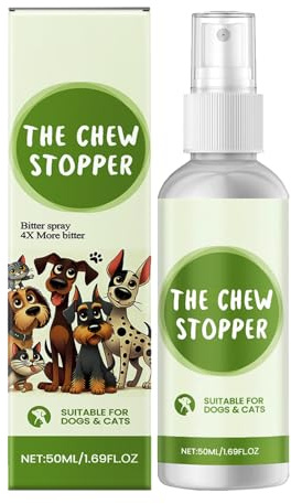 KOAHDE Spray Ahuyentador de Gatos Que Rascan,Spray Repelente Gatos en Interiores y Exteriores,Spray Antimasticación para Perros,50ML