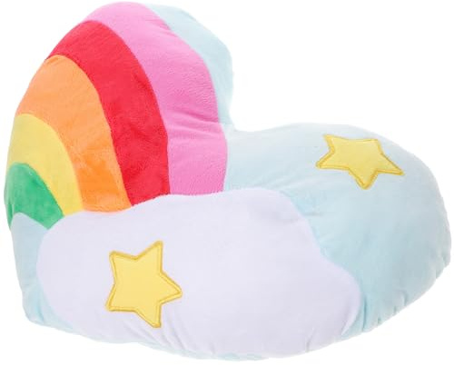 Generico Cuscino a Forma di Cuore Arcobaleno Imbottito in Cotone PP Cuscino Decorativo per Casa Ufficio Auto Regalo Morbido per San Compleanno Natale