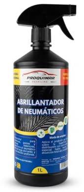 Proquimar | Spray Abrillantador de Neumáticos Profesional 1 Litro - Efecto Brillo Húmedo y Protección - Fórmula Duradera y Antidesgaste - Fácil Aplicación