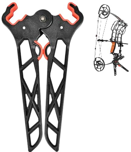 Support d'arc Pliable Anti-Rayures Support d'arc Portable léger sécurisé et Stable ABS pour composé et Plus Encore