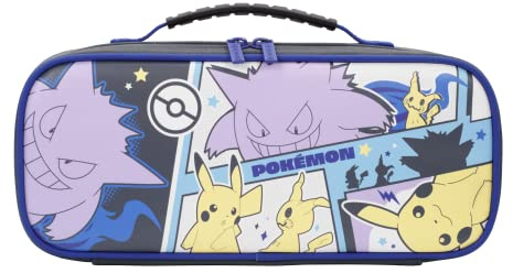 HORI Nintendo Switch Cargo Pouch Compact (Pikachu, Gengar, & Mimikyu) - Split Pad Compact Compatible Travel Case Pokémon - Officially Licensed