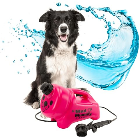 Mud Mummy - Portable Pet Washer with Manual Brush, Multipurpose Washing Device, Eco Friendly, Perfect for Dogs, Horses, Bikes, Shoes and More - Pink Roxy – 8L