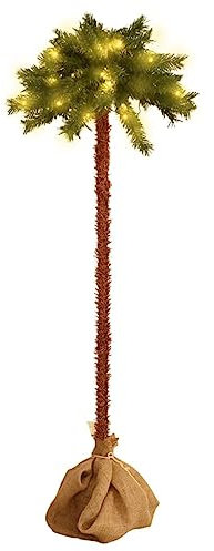vidaXL Konstpalm med LEDs 210 cm