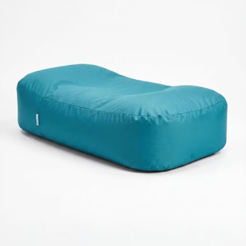 Beanbag Bed Bean Bag, In/Outdoor, Sofa Sac Giant Large Seat Settee Lounger Couch, for All Ages. Filling Included, Fire Retardant Covers & Filling. (Aqua, XL (200x90x35cm))