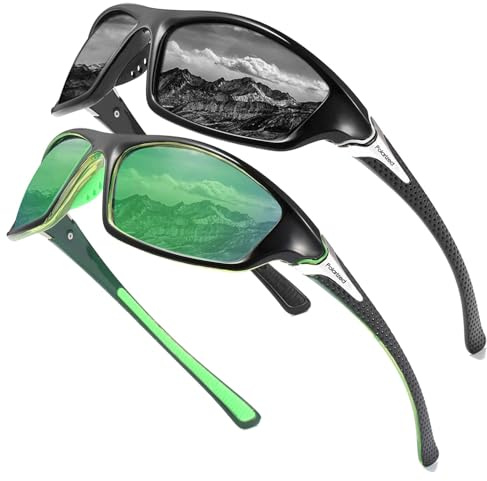 Perfectmiaoxuan Polarized sunglasses for men/women;HD pilot lenses light frame; Golf/driving/fishing/travel Eyewear