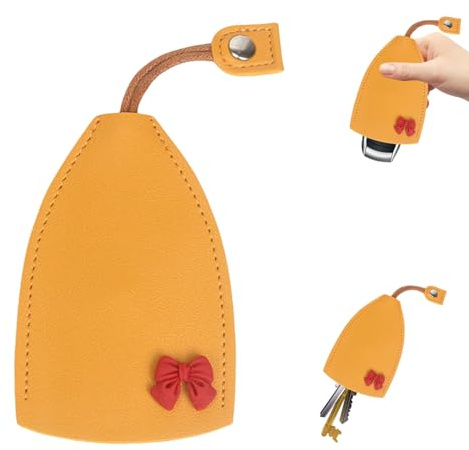 Junerain Custodie for chiavi estraibili,custodia for chiavi dell'auto in pelle,portafogli for chiavi grandi,manica for chiavi dell'auto estraibile creativa e carina,nuovo regalo for l'auto