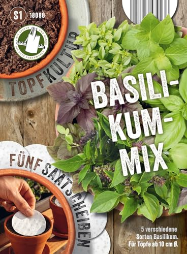 Chrestensen Saatscheiben Basilikum-Mix Samen Saatgut