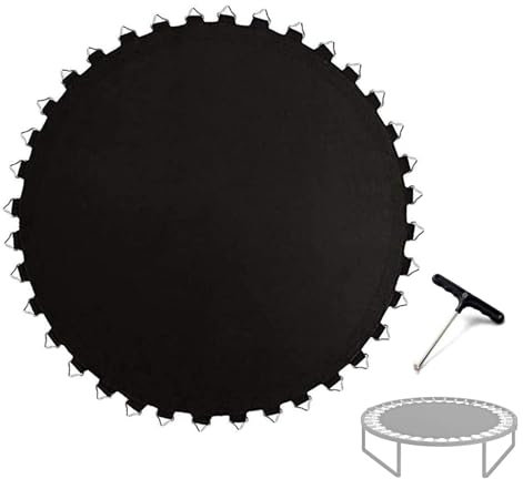 FSDIYU Tappeto Elastico Telo Ricambio Trampolino, Tappetino da Salto a Molla di Sicurezza, Accessori per Trampolino Rotondo Resistenti ai Raggi UV Resistenti all'Acqua da 6/8/10/12/13/14/15/16 Piedi