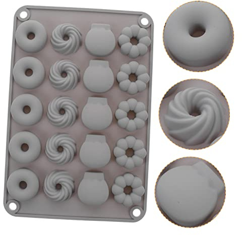 Cabilock Molde Para Donas De Silicona Resistente Al Calor Para Hacer Dulces y Pasteles Casa Para Fiestas y Celebraciones