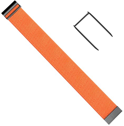Fitcent Bracelet de sport élastique SuperKnit compatible avec Whoop 4.0 Whoop 3.0 - Accessoire de traqueur d'activité en forme de U (orange, 25 cm)