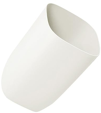 TOGEVAL Poubelle Design Moderne en Pp Blanche pour Bureau et Maison Simple Robuste et Solide Cuisine ou Salle de Bain