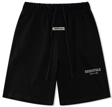 HAOZYUN Pantaloncini Donna Jogging Sport Casual Uomini E Donne Tendenza High Street Lettere Tridimensionali Pantaloni A Cinque Quarti (Color-2,L)