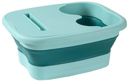 Vasca da bagno per piedi – Vasca pieghevole per pediluvio, bacinella pieghevole ergonomica, bacinella portatile per massaggi, ciotola per pedicure, per atleti, viaggi, campeggio, pedicure, casa, spa
