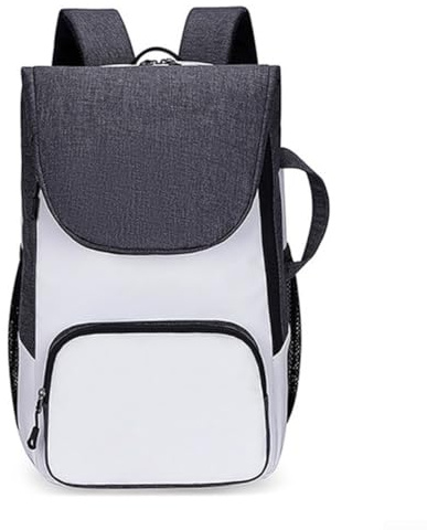 VRTYVEYBB Zaino da tennis per racchette e computer portatile, borsa multifunzione per tennis, badminton, squash e pickleball (bianco)