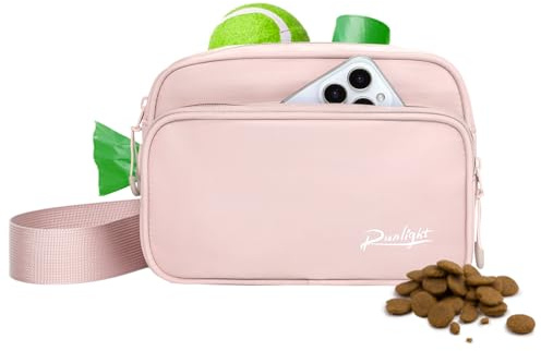 Runlight Borsa Per Addestramento Per Cani, Cintura In Vita E Borsa A Tracolla Con Sacchetto Per Escrementi, Borsa Per Cuccioli E Allenamento (Kaki)