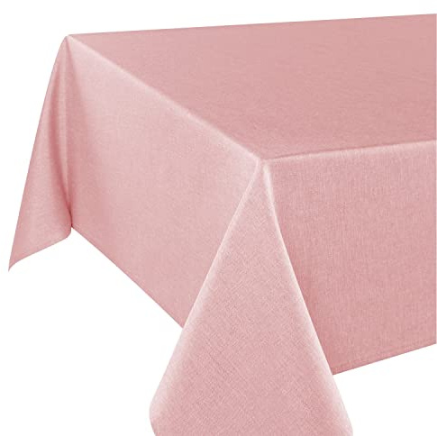 Tischdecke Wien, rosa, 140x220 cm, Fleckschutz, Tischdecke für das ganze Jahr