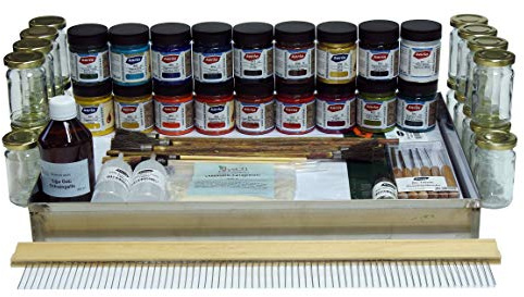 Set di marmori (Ebru) (O.Prof.) da 70 pezzi, set tradizionale Ebru, set tradizionale Ebru, ensemble Ebru traditionnel, Conjunto tradicional Ebru, set tradizionale Ebru