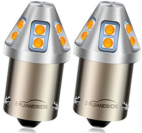Ruiandsion 2 lampadine LED 7507 PY21W BAU15S, colore ambra, 10-60 V, 3030, 10 SMD, chipset di ricambio per indicatori di direzione dell'auto
