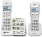 Cordless Amplidect 595 Phone Twin Set | Amplified Photo Touch with Extra-loud Ringtone, Answerphone & Hearing Aid Compatibility