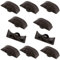 AERZETIX - C65135-10er-Pack Sturmabdeckungen/Drainagedüsen für fensterrahmen 1 clip 29x12 mm für fensterrahmen - kappe/stopfen - aus kunststoff - bohrung Ø10 mm - wasserbefestigung - farbe braun