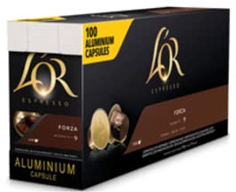 Café L'Or espresso Forza intensité 9-100 capsules