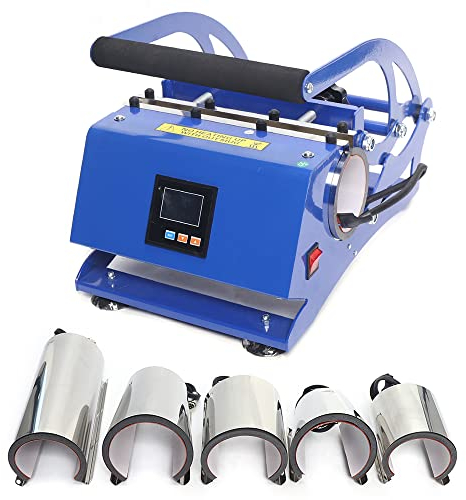 XJKH All in one tumbler pre 6 in 1 Mug Heat Press Machine - Professional Sublimation Printing for 8oz/11oz/12oz/17oz/20oz/30oz Tumblers - Coffee Mug Press Transfer