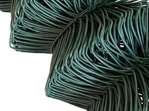 VaGo - Clôture de jardin - 1,25 m x 25 m - 60 x 60 mm - Tressé en machine