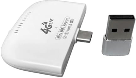 Jrifedptry Módem portátil 4G LTE WiFi con adaptador USB WiFi punto de acceso móvil 4G LTE módem router para RV, viajes, vacaciones, camping, fácil de instalar, fácil de usar
