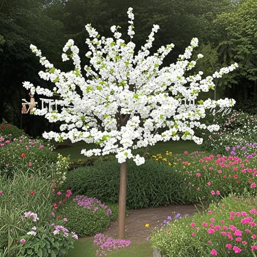 Artificial Pear Tree - Faux Tree for Indoor and Outdoor Decor - Simulated Decorative Plant for Home Office Party