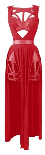 Generisch 2026 - Robe Femme Lingerie Poitrine Coussin Bandage Soutien-gorge Vêtements de Nuit Chemises de Nuit Lingerie Sexy Corsage, rouge, 3XL