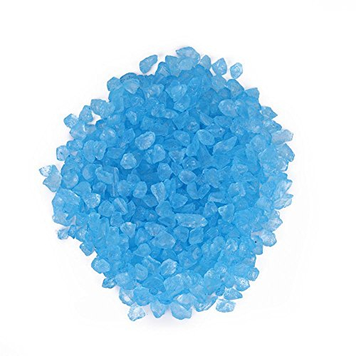 Fdit 1 Beutel Mini Glas Kies Dekorative Steine für Topfpflanze Moos Micro Landschaft Dark Hausgarten Aquarium Aquarium Blau/Grün/Weiß/Lila Dekorativer Stein(Blau)