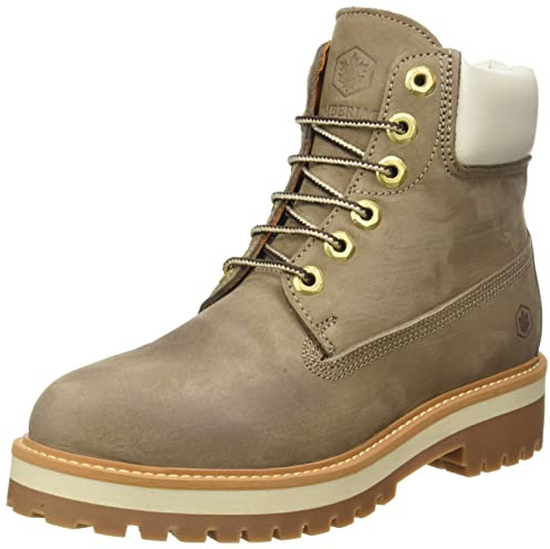 Lumberjack Kristy, Stivaletti Bassi con Lacci Donna, Tortora/White, 38 EU