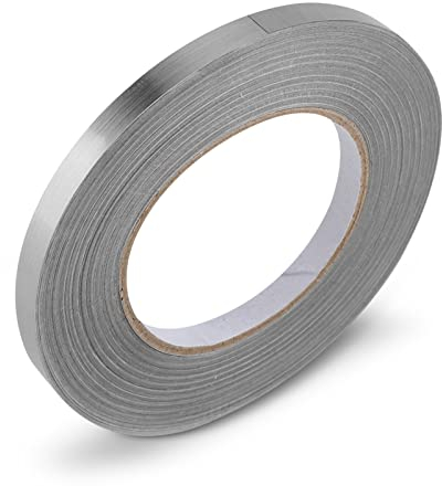 Cinta para Juntas de Azulejos Impermeable, Cinta Adhesiva Decorative, Cintas Autoadhesivas para Sellar Baldosas, Tira de PVC Impermeables de Alta Estabilidad para Borde de Baldosas(1cm/0.39in-Plata)