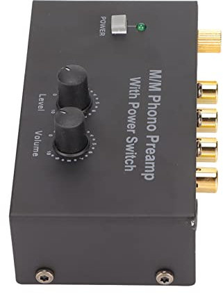 Gedourain Preamplificatore phono per Giradischi, Funzionamento a Basso Rumore Mini preamplificatore phono per Altoparlanti