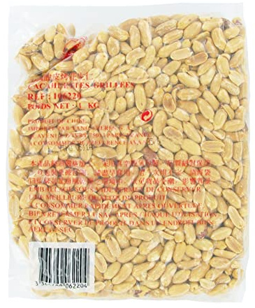 Cacahuètes Grillées sans Huile et sans Sel 1kg/Sachet - Lot de 1 et 2 Sachets - Livraison Gratuite France - Expédition par la sté Bo Time (2)