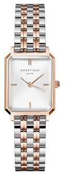 Rosefield Damenuhr Octagon XS Rosegold-Silber Bicolor eckig OWRSR-O64