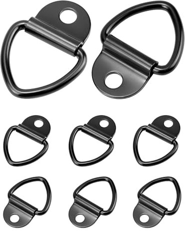 QWORK® 8 Pcs Tie Down Anchor, V Mounting Ring, Securing Lashing Rings, 400 kg Load Capacity for Trucks, Boats, Kayaks