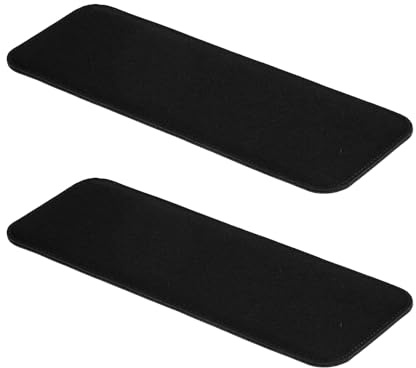 PATIKIL Felt Base Shaper 12x5 Inch, 2Pcs Bag Bottom Shaper Pad Purse Liner Board Insert Arc Corner for Handbags Tote Crossbody Bag Backpack, Black