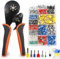 Crimpzange 0.08-16mm² Set,1200 stück teiliges Einzeldraht und Doppeldraht Crimpzangen-Set,Aderendhülsenzange Krimpzange für Heimwerker und Hausgebrauch Elektroinstallation