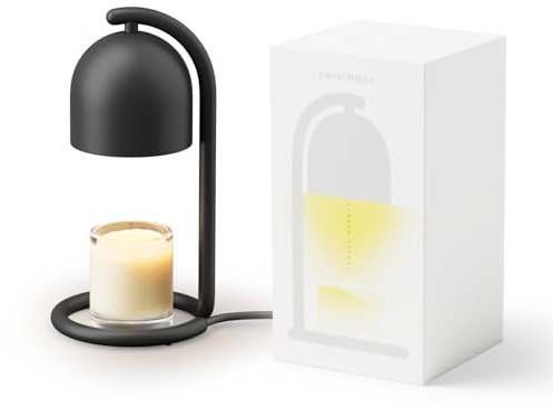 SwitchBot Lampada Scalda Candela Intelligente con Confezione Regalo, Scaldacera per Candele Compatibile Matter per Apple Home e Alexa, Timer e Dimmer Lampada Profumata per Regali di Casa Nuova, Nero