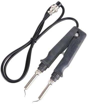 FACAIIO Pinzetta a doppia pinza per saldatore, con punta a gomito, per SMD ed ESD, saldatura in spazi affollati