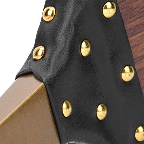 Phefop Fuelles para Barbacoa y Fuelles para Barbacoa y Ahumador para Chimenea de Madera Maciza MDF Hecho a Mano con Cabezal de Latón Adornos de Cuero Fácil Control del Flujo de Aire para Usuarios de