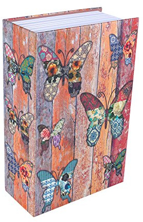 Ymiko Coffre-Fort Livre 18x11,5x5,5cm Argenté Design Discret Rangement Sécurisé Bijoux Documents Maison Bureau Voyage Suitable for Diverses Utilisations