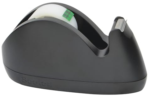 Scotch Tischabroller im Hasen Design, rosa oder schwarz + Scotch Magic Klebeband, 1 Rolle, 19 mm x 8.89 m